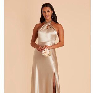 Birdie Grey Satin Bridesmaid Dress